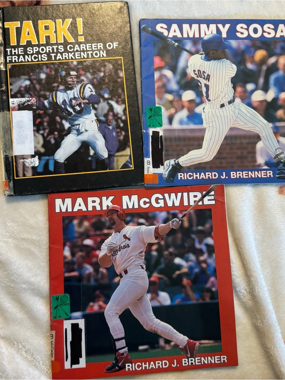 Vintage Sammy Sosa & Mark McGwire Sports Book Bundle 1990s Hardback